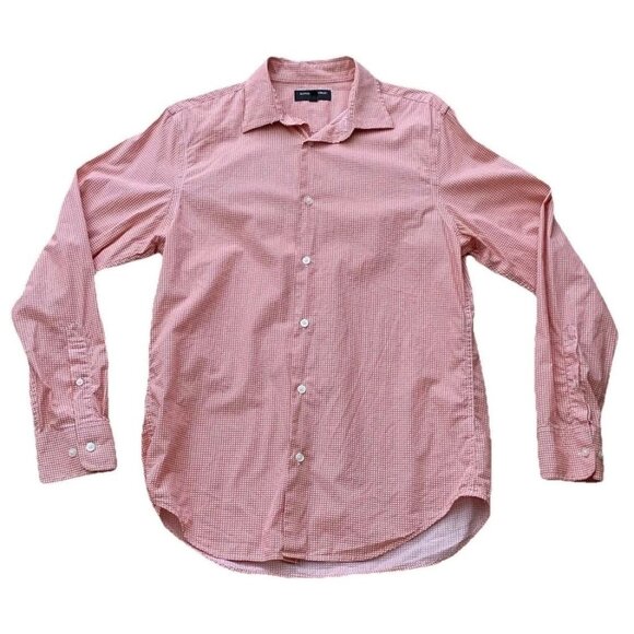Banana Republic Slim Fit Mens Medium Long Sleeve Button Shirt Geometric - Picture 1 of 10